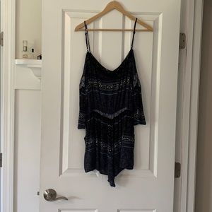Off shoulder romper